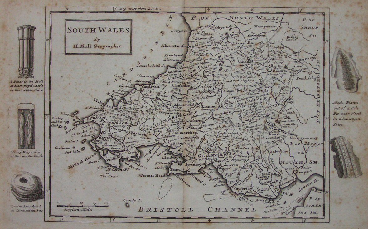 Map of South Wales